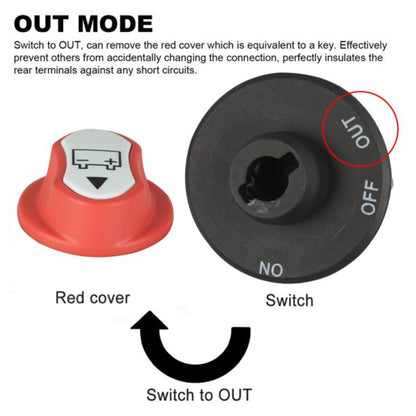 Automotive Cut-Off Battery Isolator Disconnect Kill Switch (200A)