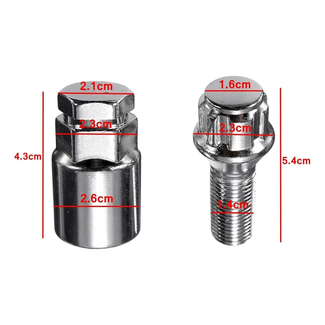 Rim Lock Nut Set: 14x1.5mm (1 Pack)