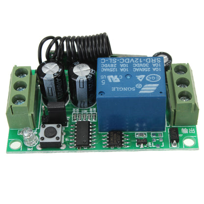 433Mhz DC 12V 10A Relay 1CH Channel Wireless RF Remote Control Switch