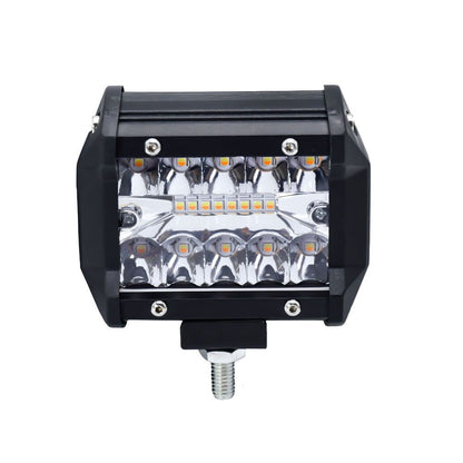 4-inch 13W 3 Row LED Off-road Vehicle Light - Yellow & White Light