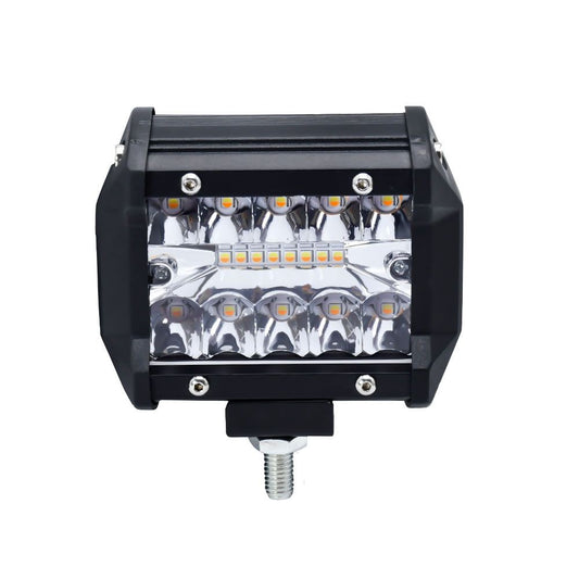 4-inch 13W 3 Row LED Off-road Vehicle Light - Yellow & White Light