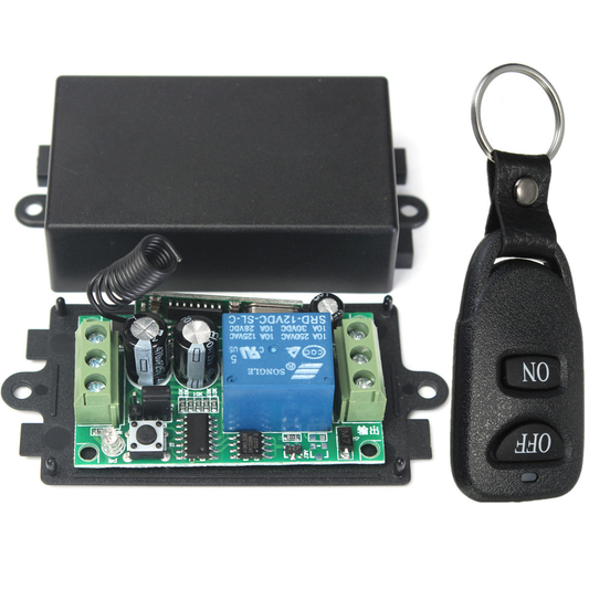 433Mhz DC 12V 10A Relay 1CH Channel Wireless RF Remote Control Switch