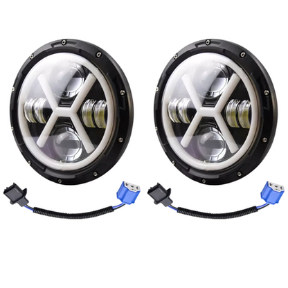 Automotive LED Round Headlight Set (7 Inch)