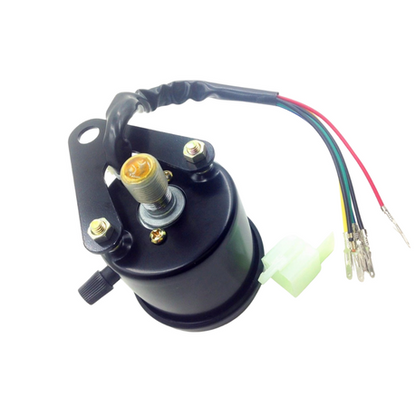 Round Motorcycle Speedometer (White)(Small)