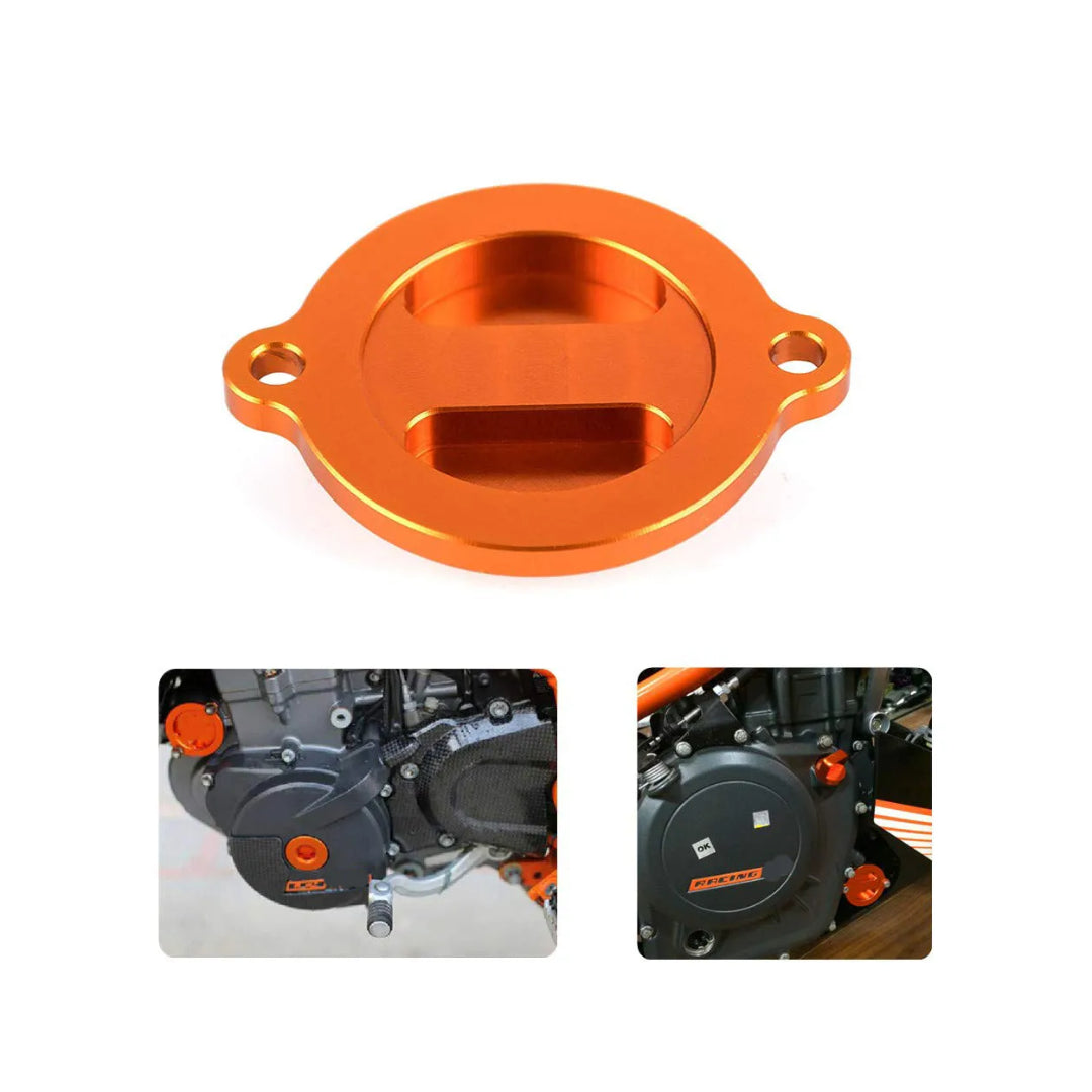 KTM 390 Duke Engine Oil Filter Cover - Orange