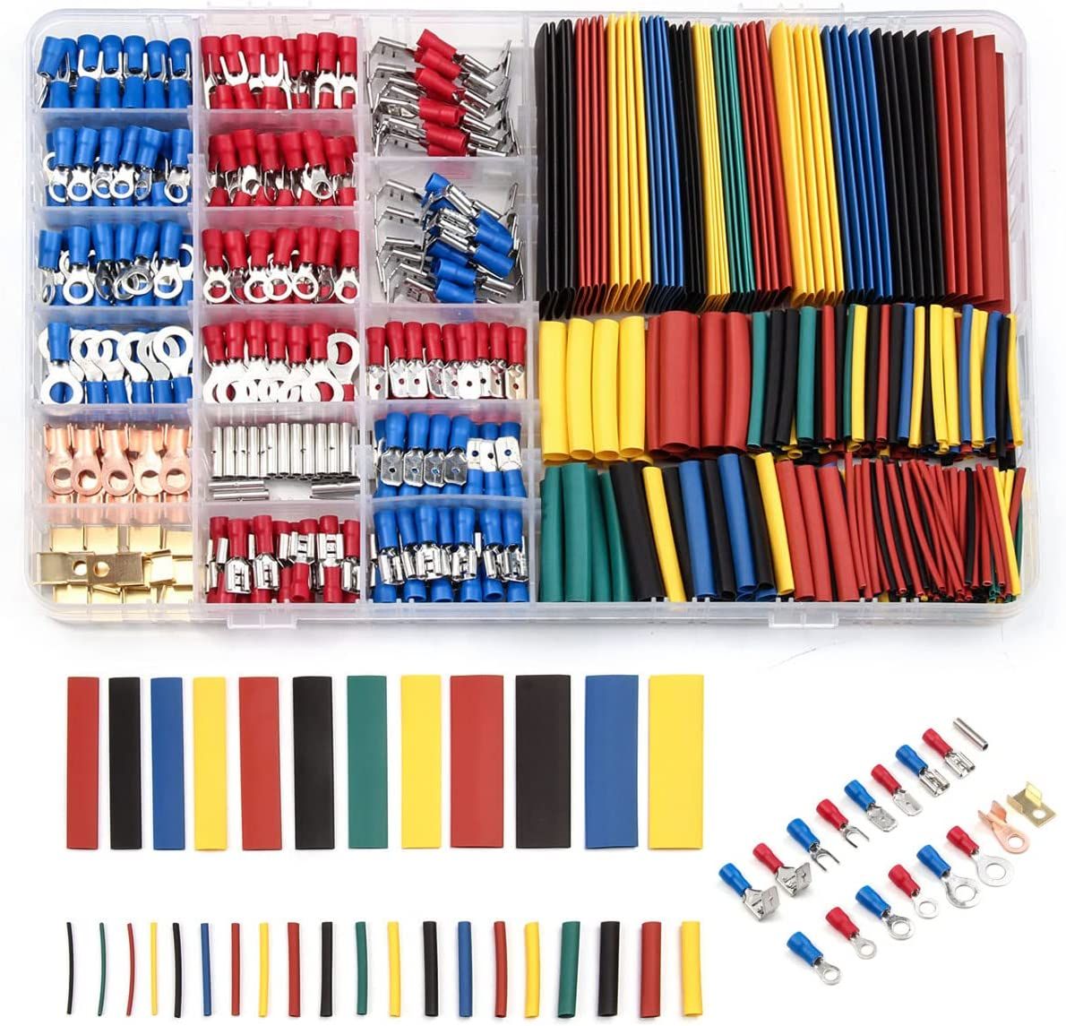 Electrical Crimp Terminals Connectors 678 Pieces Electrical Wire Crimping