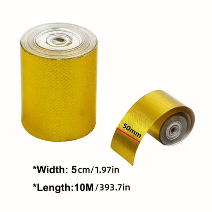 Self-Adhesive Heat Insulation Aluminium Foil Roll Tape: (5cm x 10m)