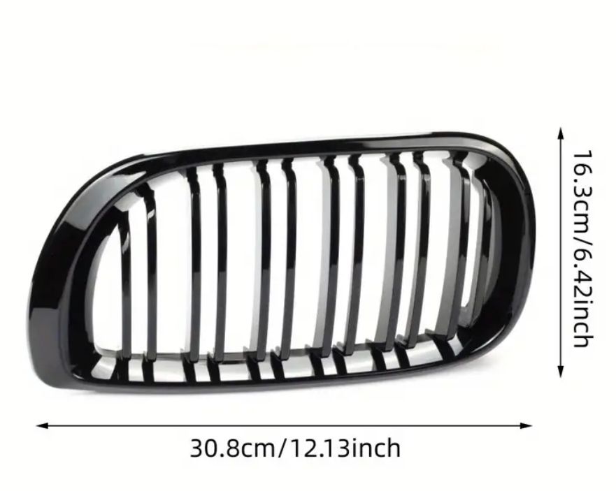 Bmw E46 F/L 4 Door Dual slat Kidney grills Glossblack Non oem