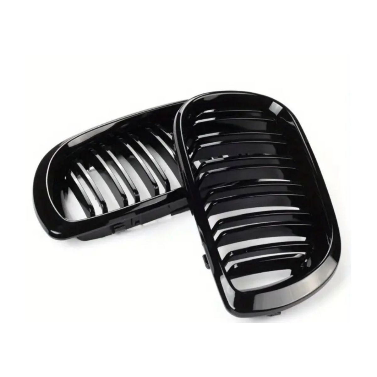Bmw E46 F/L 4 Door Dual slat Kidney grills Glossblack Non oem