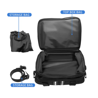 Aluminum Top Box and Pannier Box Top Bag or Tail Bag Set (2x20L)