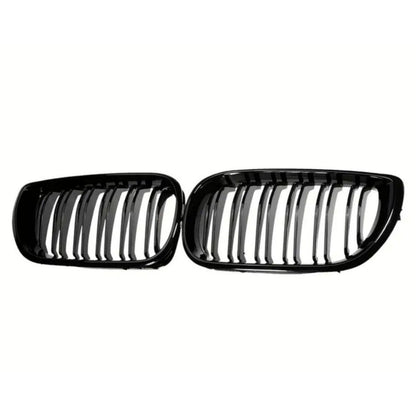 Bmw E46 F/L 4 Door Dual slat Kidney grills Glossblack Non oem