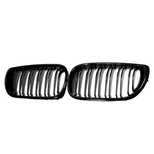 Bmw E46 F/L 4 Door Dual slat Kidney grills Glossblack Non oem