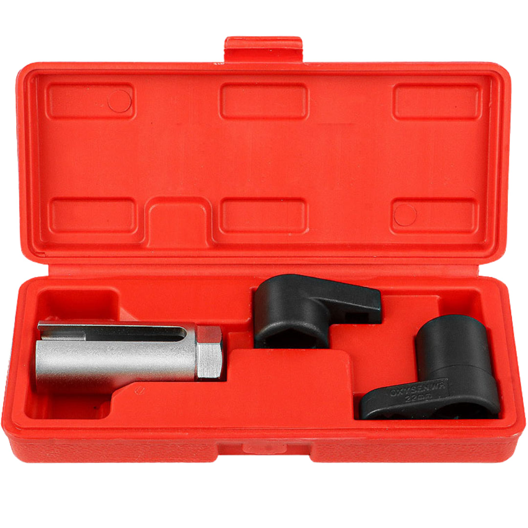 Auto Oxygen Sensor Socket Wrench Set: 22mm (3-Piece)