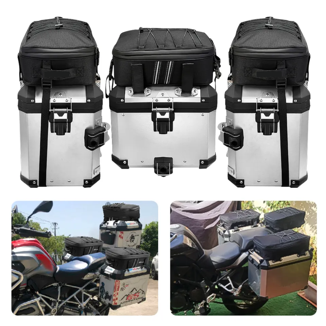 Aluminum Top Box and Pannier Box Top Bag or Tail Bag Set (2x20L)