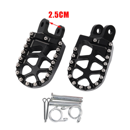 MC Foot Peg Set Compatible with Honda XR600R/ XR650L & CRF1000L (Black)
