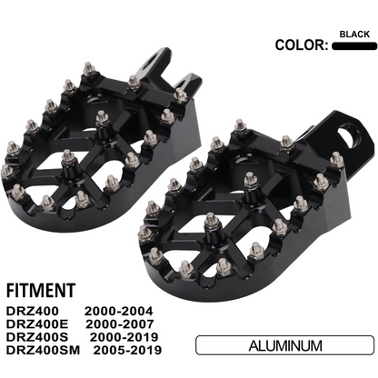 MC Foot Peg Set Compatible with Suzuki DR-Z400SM/ DRZ-400E & DR-Z400S