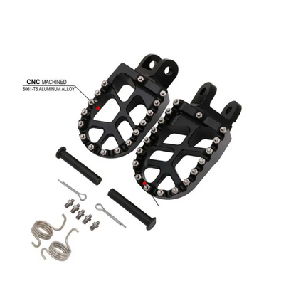 MC Foot Peg Set Compatible with Honda XR600R/ XR650L & CRF1000L (Black)