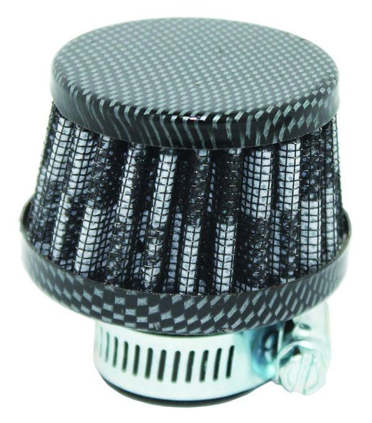 Carbon Look, Breather Filter, Crankcase Vent Filter, Universal, 25mm Neck