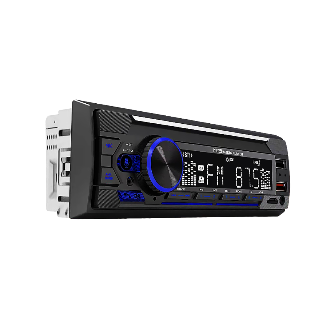 Auto Multicolour MP3 Player / Radio: Dual USB / AUX / SD / FM / BT