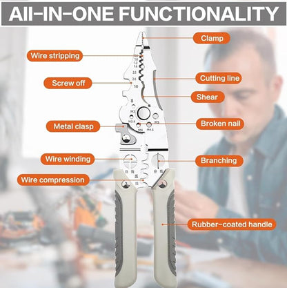 Ultimate Multi Tool Pliers for Cutting, Crimping & Stripping