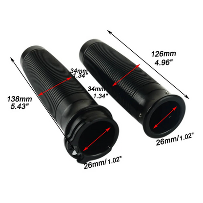 Grips/ Foot Pegs & Lever Tip Set Compatible with Harley Models #2