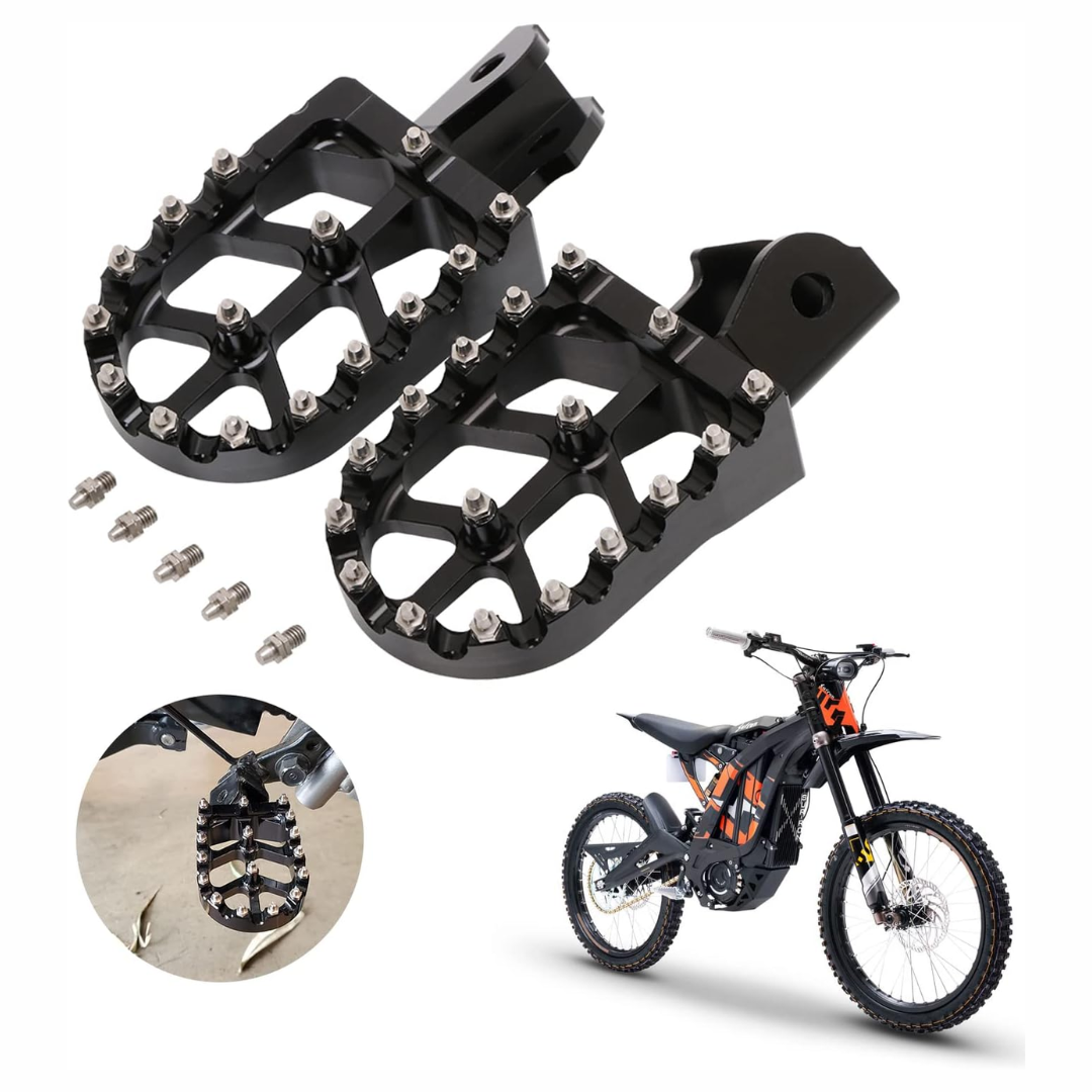 MC Foot Peg Set Compatible with Honda XR125L/ XR150L, CRF150/230/250F & Sur-Ron S/X