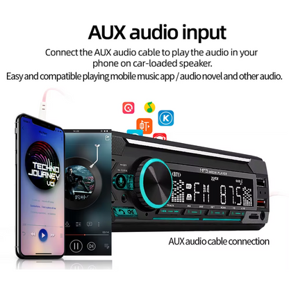 Auto Multicolour MP3 Player / Radio: Dual USB / AUX / SD / FM / BT