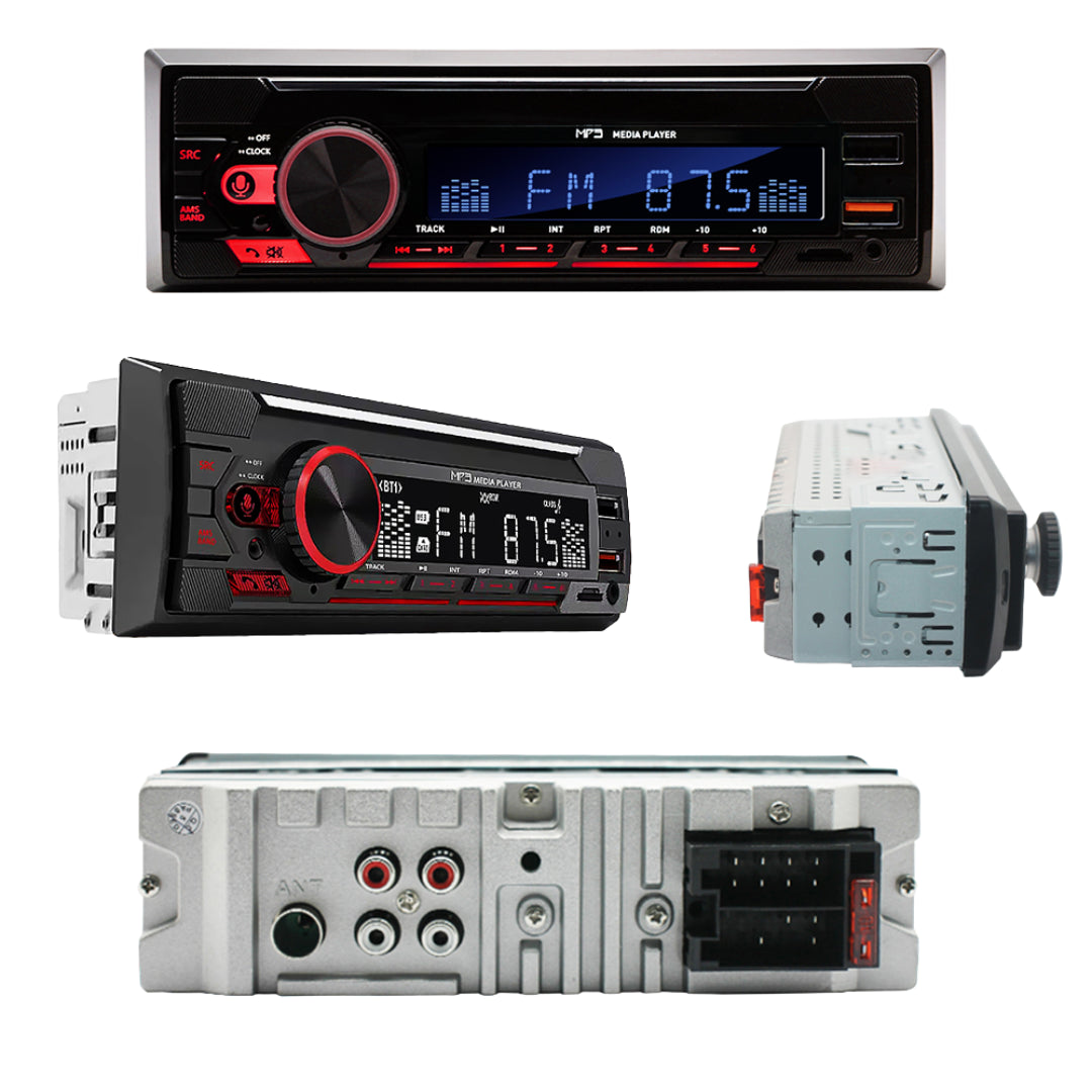 Auto Multicolour MP3 Player / Radio: Dual USB / AUX / SD / FM / BT
