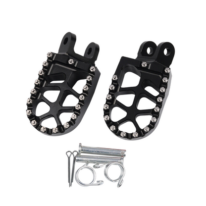 MC Foot Peg Set Compatible with Honda XR600R/ XR650L & CRF1000L (Black)