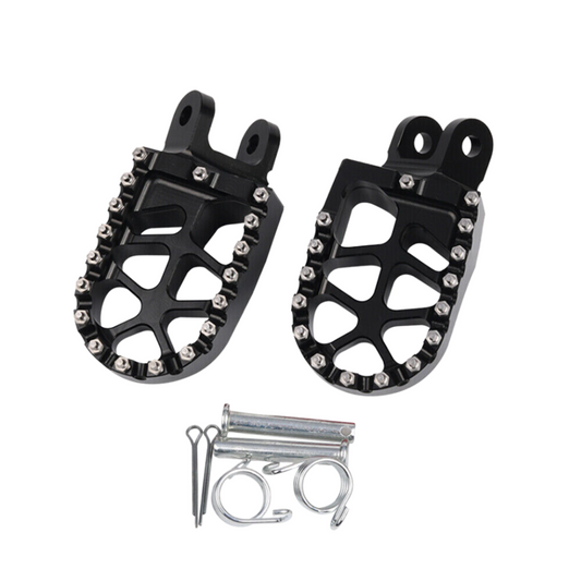 MC Foot Peg Set Compatible with Honda XR600R/ XR650L & CRF1000L (Black)