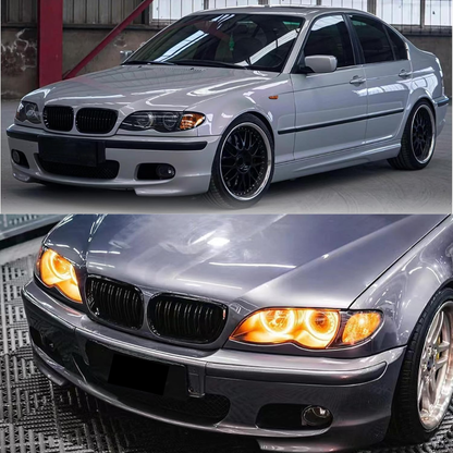 Aftermarket Front Bumper with Fog Lights Compatible with BMW E46 (MT)