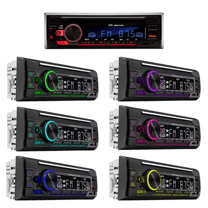 Auto Multicolour MP3 Player / Radio: Dual USB / AUX / SD / FM / BT