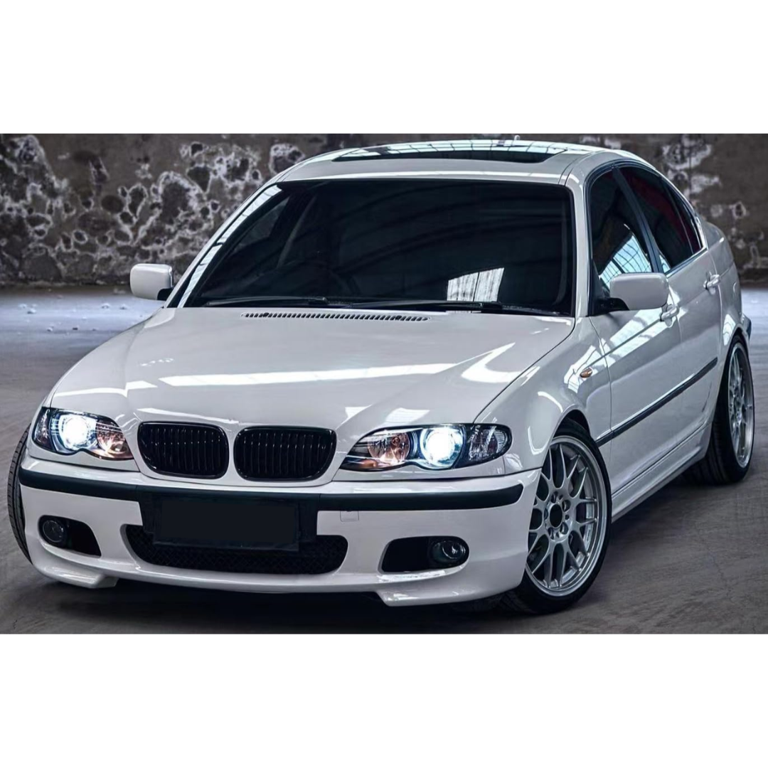 Aftermarket Front Bumper with Fog Lights Compatible with BMW E46 (MT)