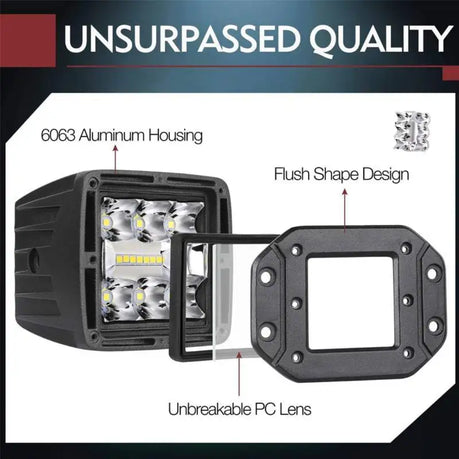 Flush Mount LED Bar 5-Inch Set - 39W