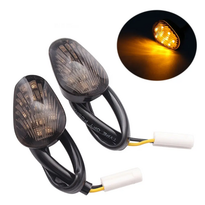 MC Flush Mount LED Indicator Set Compatible with Yamaha R1/ R6 & FZ (Smoke)