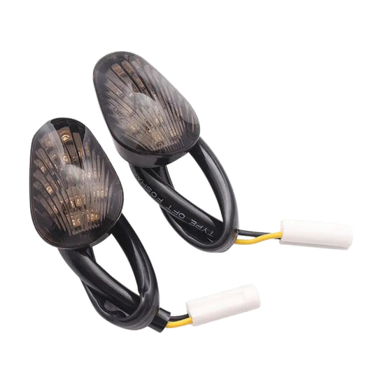 MC Flush Mount LED Indicator Set Compatible with Yamaha R1/ R6 & FZ (Smoke)