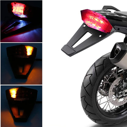 Motorcycle Rear Fender- LED Brake Tail Light & Indicators (12V)