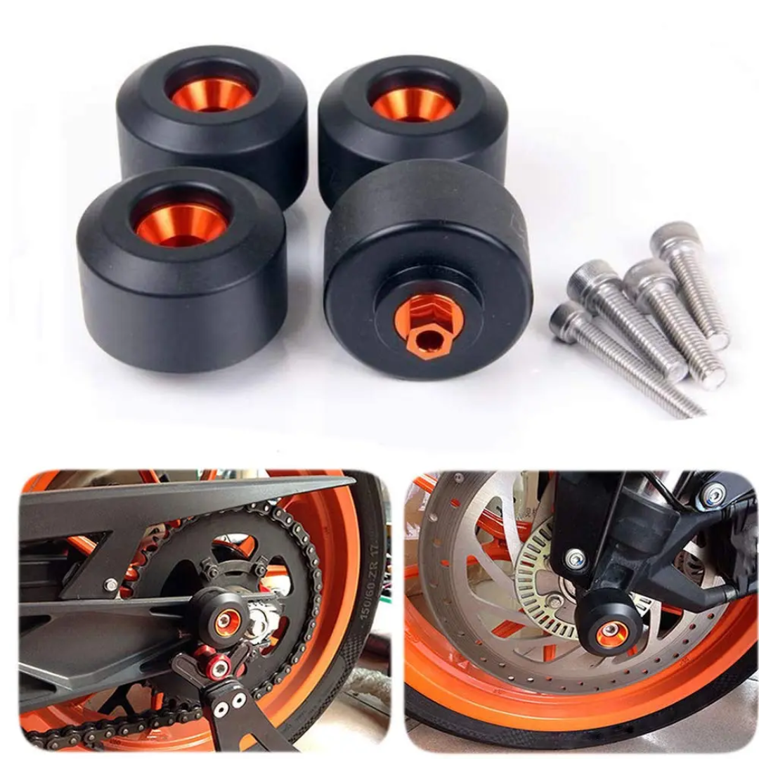 Front and Rear Wheel Frame Slider/ Crash Protectors for KTM Duke 390 (Set)