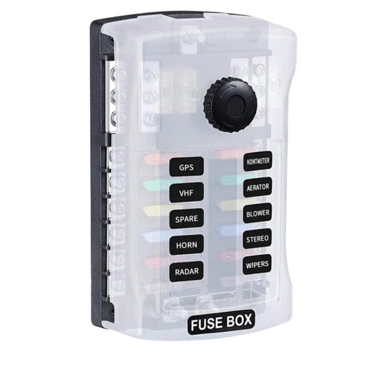 Automotive 12-Way Blade Fuse Block/ Circuits Panel #2
