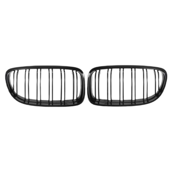 Gloss Black Kidney Grills Compatible with BMW E92 Pre-Face Model