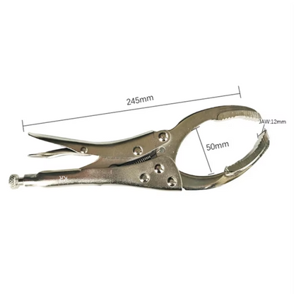 Adjustable Oil Filter Plier Removal Tool: 10-Inch (50-100mm)