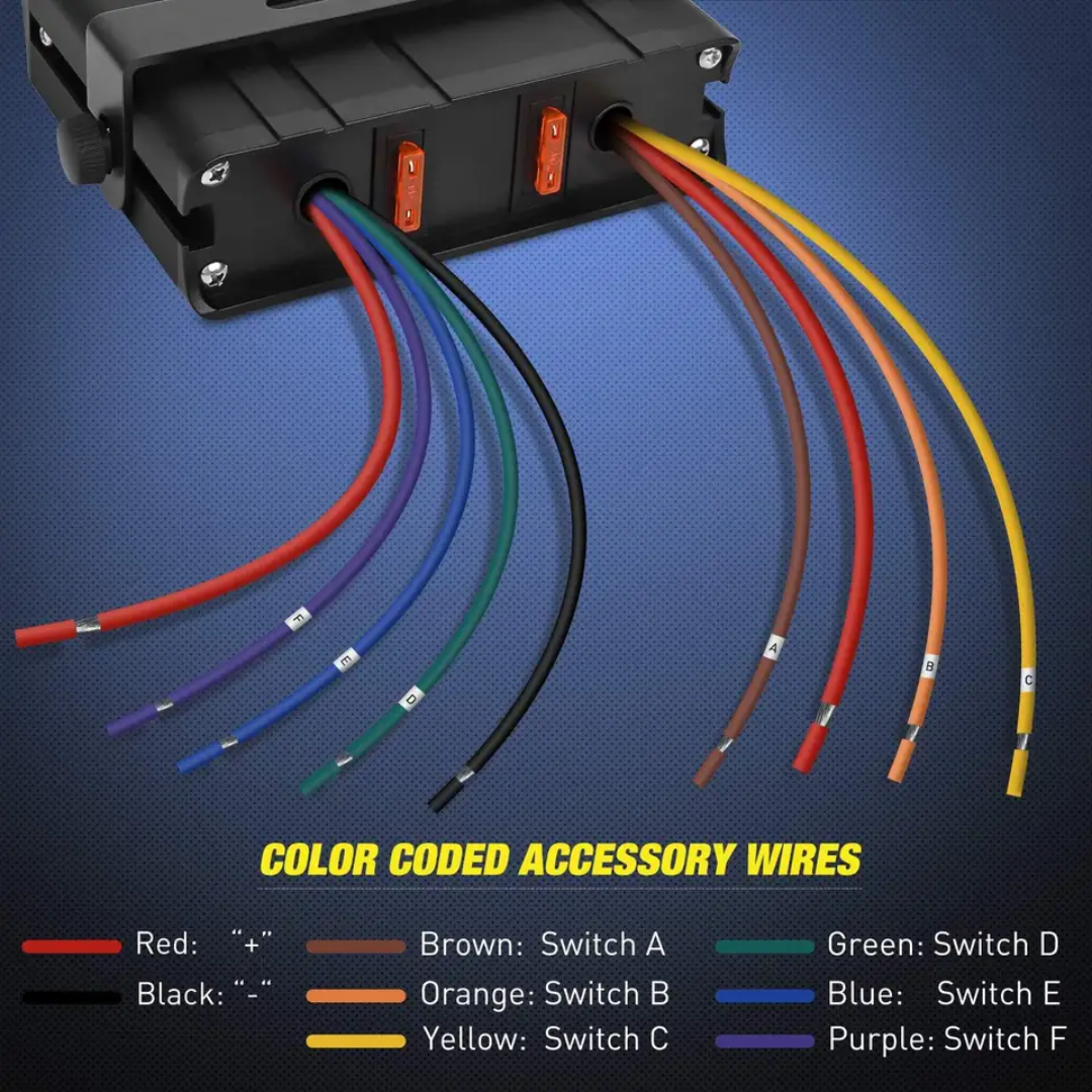 Automotive 6-Gang Switch Box & Bracket