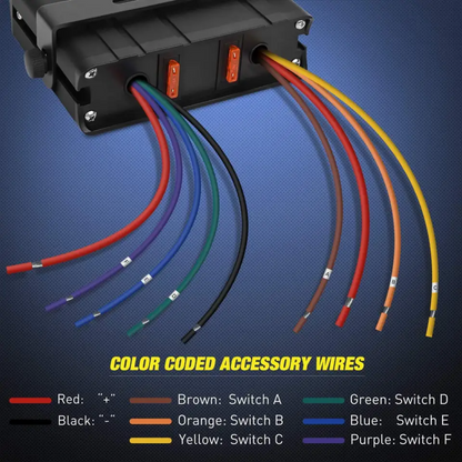 Automotive 6-Gang Switch Box & Bracket