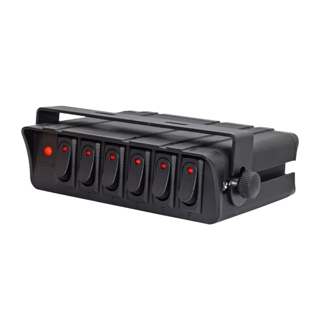 Automotive 6-Gang Switch Box & Bracket