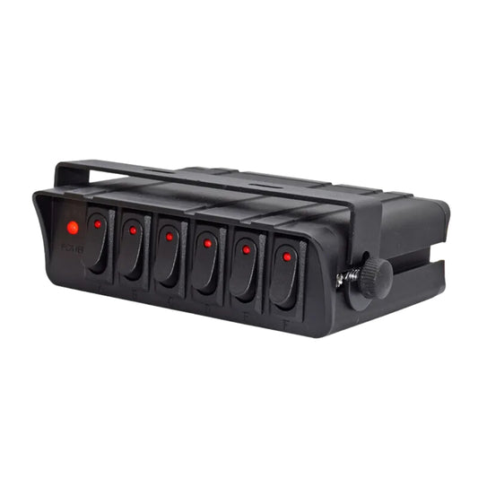 Automotive 6-Gang Switch Box & Bracket