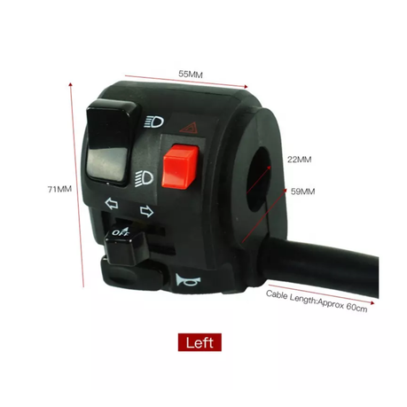 Motorcycle Handlebar Control Switch #2 (Set)