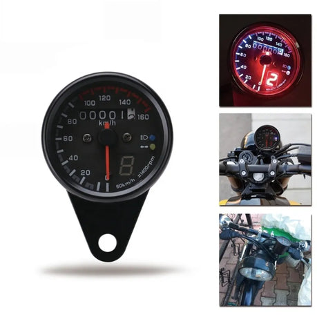 Round Speedometer with Gear Indicator