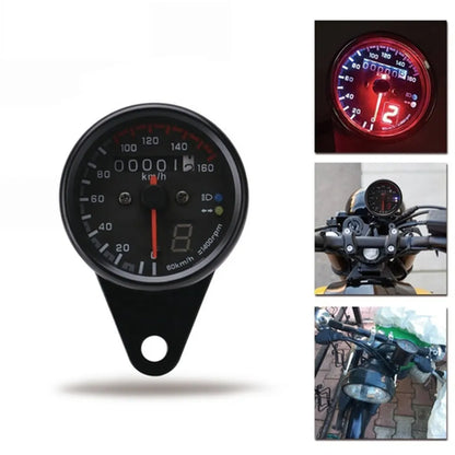 Round Speedometer with Gear Indicator