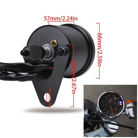Round Speedometer with Gear Indicator