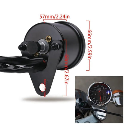 Round Speedometer with Gear Indicator